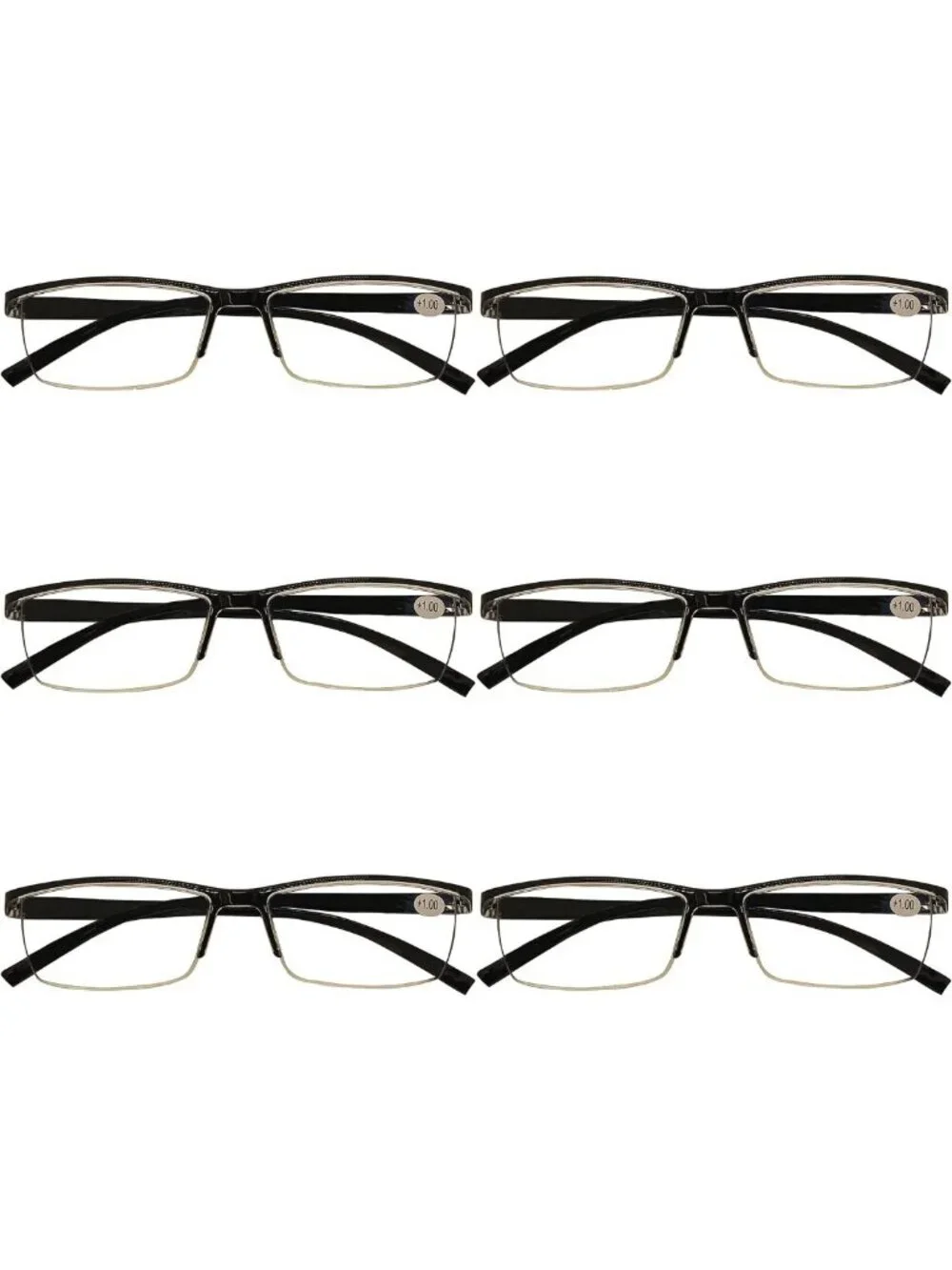6 Pack Blue Light Blocking Reading Glasses for Men & Women - Stylish